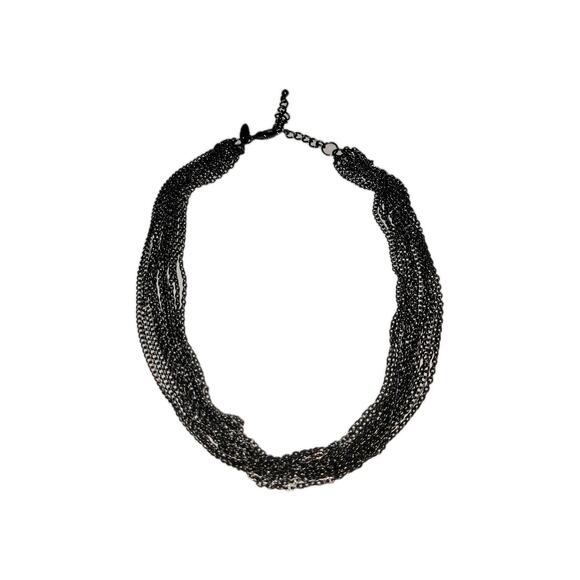 NY Jewelry - Sleek Black Chain Necklace NY 20" Adjustable Lobster Clasp Men's Women's Jewelry